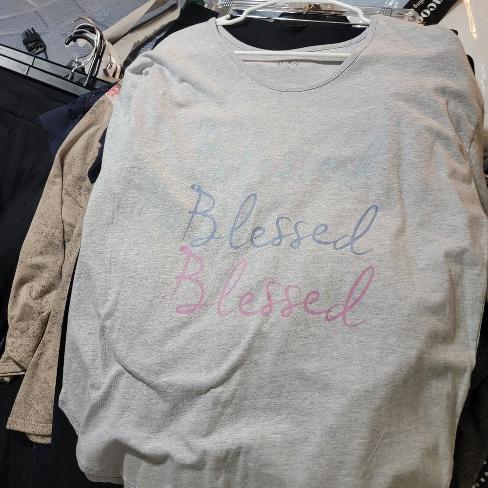 1/4 length sleeves blessed shirt